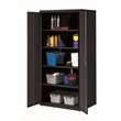 Hirsh Welded Metal Storage Cabinet with 4 Adjustable Shelves in Black