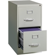 Hirsh 22-in Deep 2-Drawer Metal Letter Width Vertical File Cabinet in Light Gray