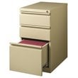 Hirsh 23-in Deep Mobile Pedestal 3-Drawer Box/Box/File. Full Width Pull. Beige