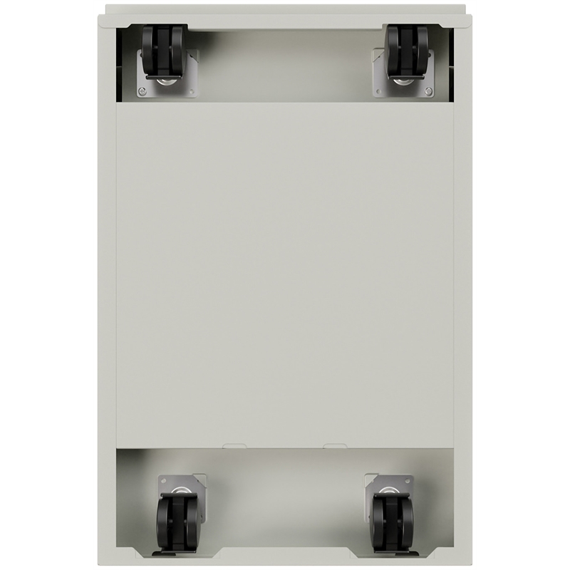 Hirsh 23-in Deep Mobile Pedestal 3-Drawer Box/Box/File. Full Width Pull. Gray