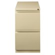 Hirsh 23-in Deep Mobile Pedestal File 2-Drawer File/File. Full Width Pull. Beige