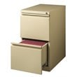 Hirsh 23-in Deep Mobile Pedestal File 2-Drawer File/File. Full Width Pull. Beige