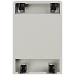 Hirsh 23-in Deep Mobile Pedestal File 2-Drawer File/File. Full Width Pull. Gray