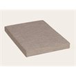 Hirsh Fabric Seat Cushion for 20-in Deep Pedestal Chinchilla/Gray