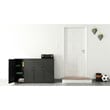 Space Solutions 3 Shelf Personal Metal Locker Storage Cabinet Locking Charcoal