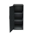 Space Solutions 3 Shelf Personal Metal Locker Storage Cabinet Locking Charcoal