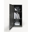 Space Solutions 3 Shelf Personal Metal Locker Storage Cabinet Locking Charcoal