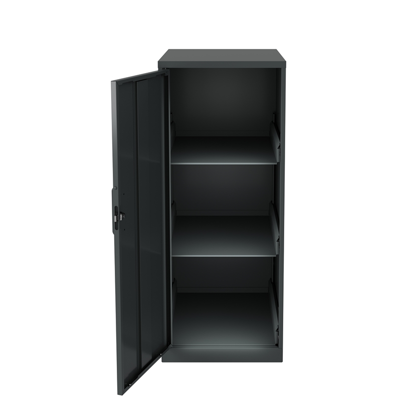Hirsh 3 Shelf Personal Storage Cabinet in Charcoal