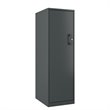 Space Solutions 4 Shelf Personal Metal Locker Storage Cabinet Locking Charcoal
