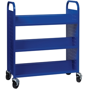 	hirsh double-sided library book cart