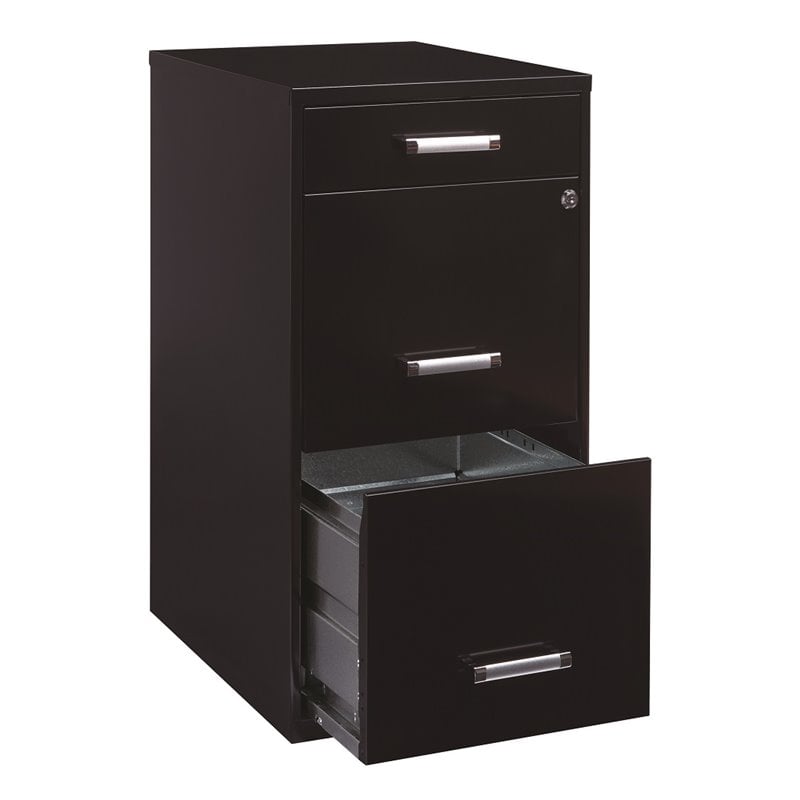 Hirsh 18 Deep 3 Drawer Organizer Cabinet In Black 20990