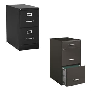 (Value Pack) 2 Drawer Letter File Cabinet and 3 Drawer File Cabinet