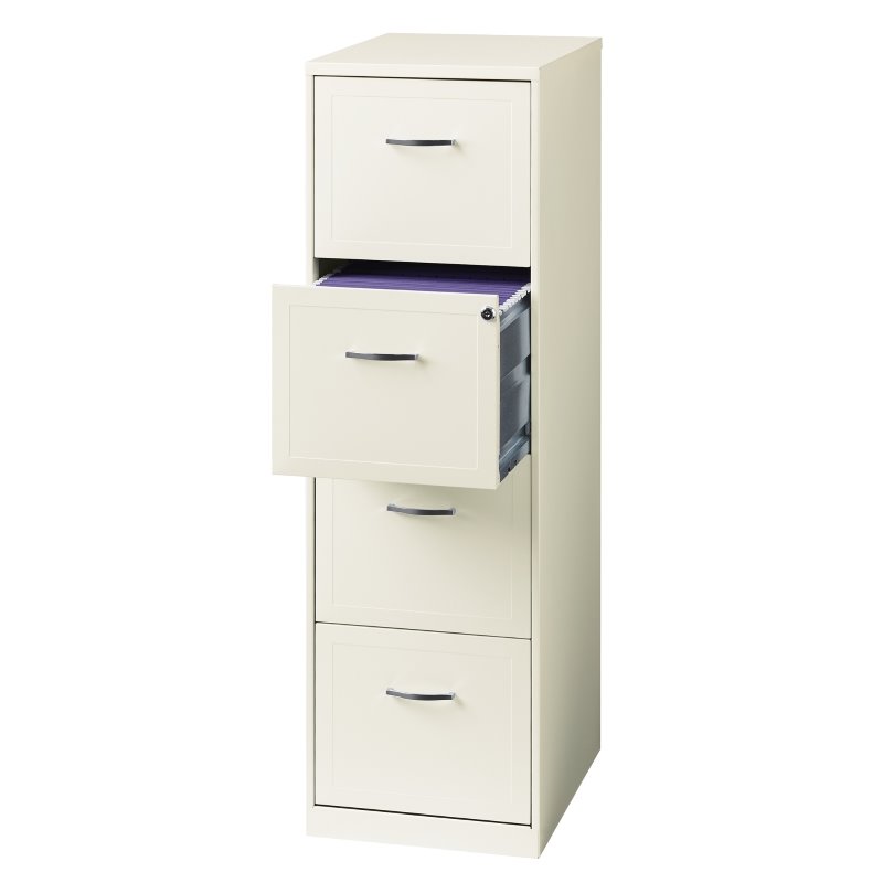 (Value Pack) 2 Drawer and 4 Drawer File Cabinet in White and Putty