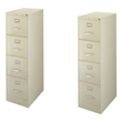 2500 Series 2 Piece Value Pack 4 Drawer Letter File Cabinet in Putty