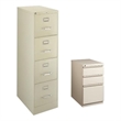 Set of 2 Value Pack 4 and 3 Drawer Mobile Filing Cabinet