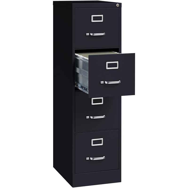 2 Piece Value Pack 4 and 3 Drawer File Cabinet in Black and Charcoal