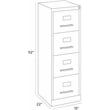 2 Piece Value Pack 4 and 3 Drawer File Cabinet in Black and Charcoal