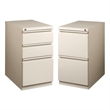 Set of 2 Value Pack Mobile 2 and 3 Drawer Filing Cabinets in Putty