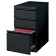 Set of 2 Value Pack 3 Drawer Filing Cabinets in Black and White