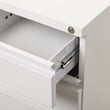 Set of 2 Value Pack 3 Drawer Filing Cabinets in Black and White