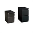 2 Piece Value Pack 2 Drawer Mobile File Cabinet File in Black