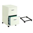 2 Piece Mobile Metal File Cabinet and Adjustable Mobile File Caddy