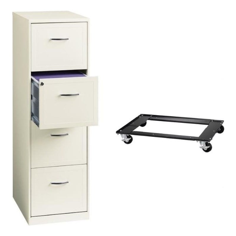 4 Drawer Vertical File Cabinet and Commercial Cabinet Dolly