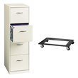 4 Drawer Vertical File Cabinet and Commercial Cabinet Dolly