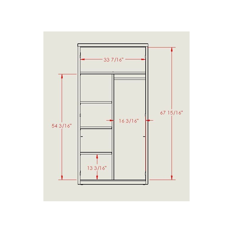 Hirsh Wardrobe Metal Storage Cabinet 18