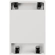 Hirsh 20-in Deep Mobile Pedestal 3-Drawer Metal Box/Box/File. White/Walnut