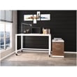 Hirsh 20-in Deep Mobile Pedestal 2-Drawer Metal Box/File. Laminate Drawer White