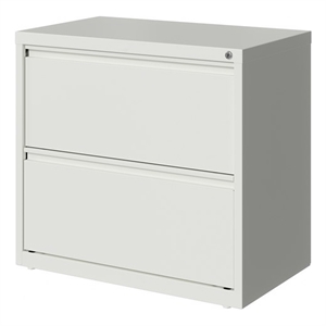 Hirsh 30-in Wide HL10000 Series 2 Drawer Metal Lateral File Cabinet White