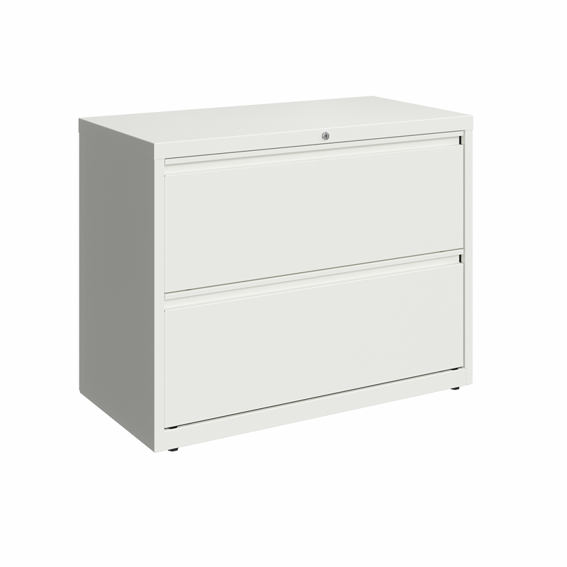 Hirsh Hl10000 Series 30 2 Drawer Lateral File Cabinet In White