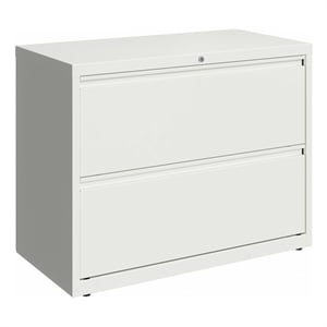 Hirsh 36-in Wide HL10000 Series 2 Drawer Metal Lateral File Cabinet White
