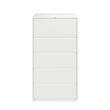 Hirsh 36-in Wide HL10000 Series 5 Drawer Metal Lateral File Cabinet White
