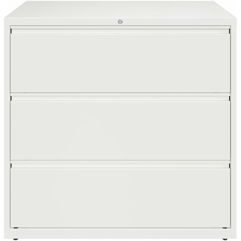 Hirsh 42-in Wide HL10000 Series 3 Drawer Metal Lateral File Cabinet White