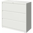 Hirsh 42-in Wide HL10000 Series 3 Drawer Metal Lateral File Cabinet White