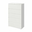 Hirsh 42-in Wide HL10000 Series 5 Drawer Metal Lateral File Cabinet White