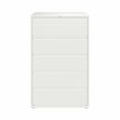 Hirsh 42-in Wide HL10000 Series 5 Drawer Metal Lateral File Cabinet White