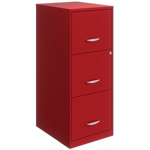 hirsh soho red file cabinet