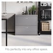 Hirsh Home Office Style Lateral File Cabinet 30 in. Wide 2 Drawer Arctic Silver