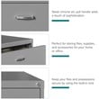 Hirsh Home Office Style Lateral File Cabinet 30 in. Wide 2 Drawer Arctic Silver