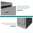 Hirsh Home Office Style Lateral File Cabinet 30 in. Wide 2 Drawer Arctic Silver