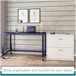 Hirsh Home Office Style Lateral Metal File Cabinet 30 in. Wide 2 Drawer White
