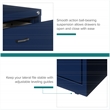 Hirsh Home Office Style Lateral Metal File Cabinet 30 in. Wide 2 Drawer Navy