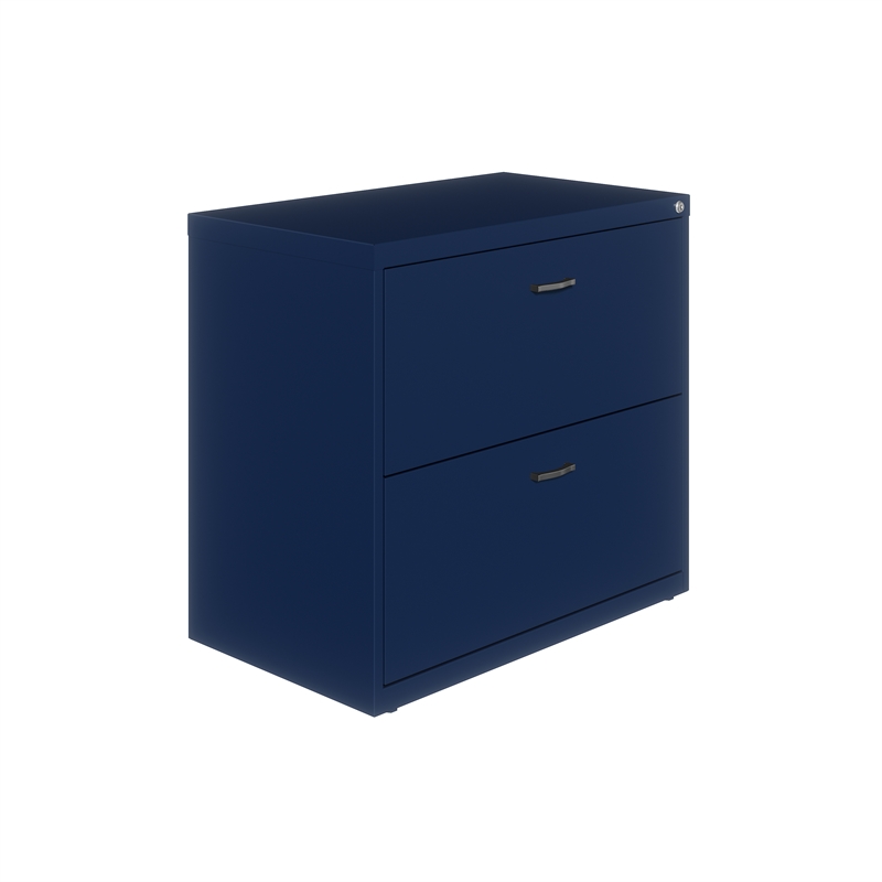 Hirsh Home Office Style Lateral File Cabinet 30 In Wide 2 Drawer Navy 24080