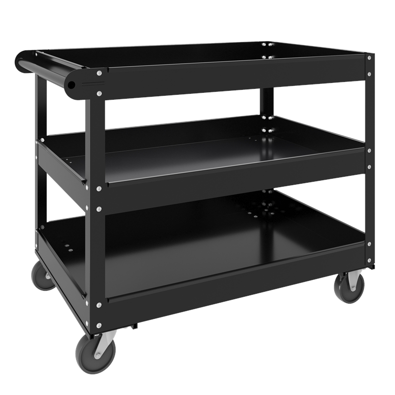 30 in. x 16 in. Two Shelf Steel Service Cart