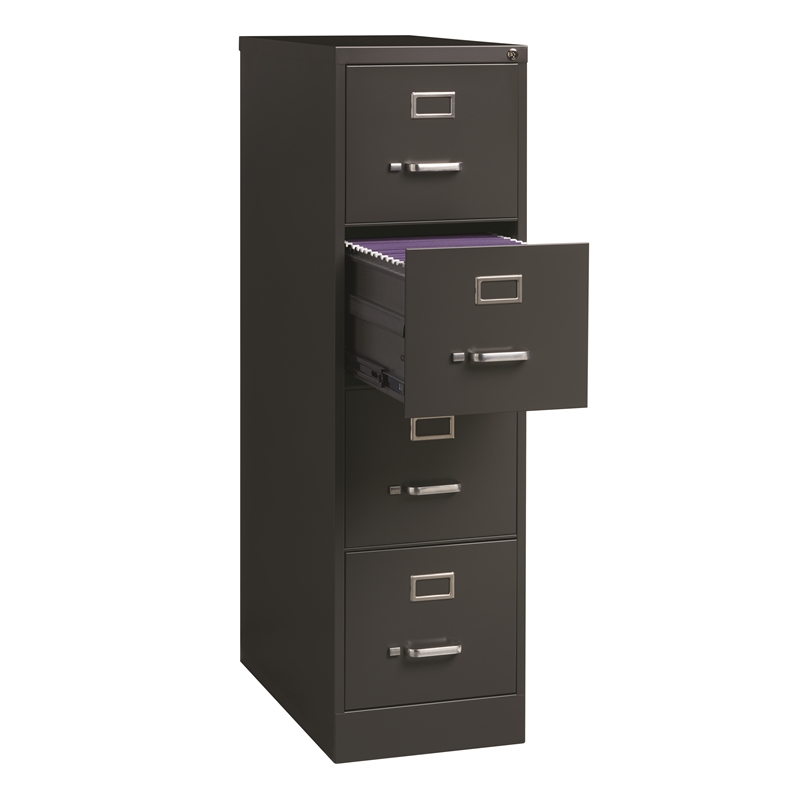 Hirsh 26.5in Deep 4 Drawer Letter Width Metal Vertical File