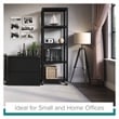 Hirsh 30 inch W 2 Drawer Metal Lateral 101 File Cabinet Black