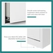 Hirsh 30 inch W 2 Drawer Metal Lateral 101 File Cabinet White